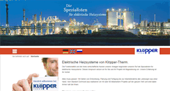 Desktop Screenshot of kloepper-therm.de
